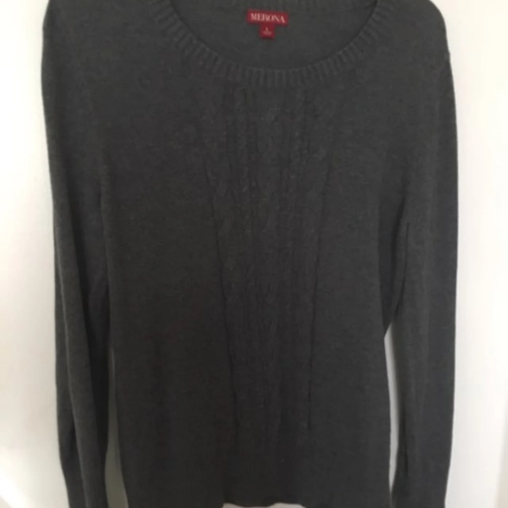 Grey Merona Cable Knit Sweater